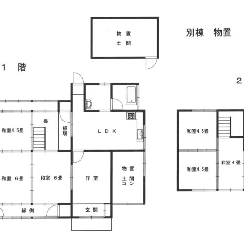 岡山県備前市の物件の間取り図