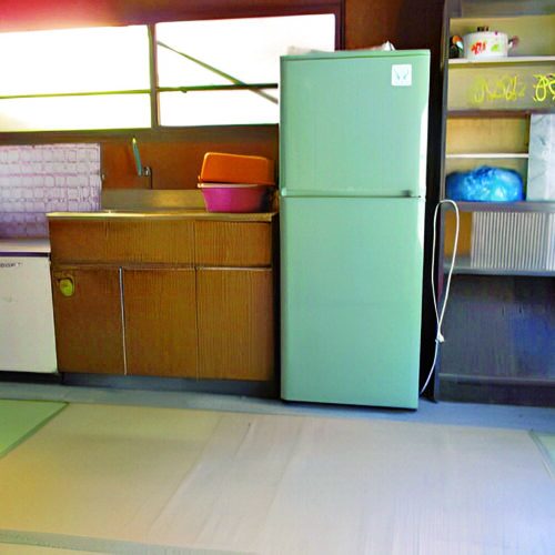 岡山県備前市の物件のキッチン。流しの前に窓があり、風通しがよさそう。