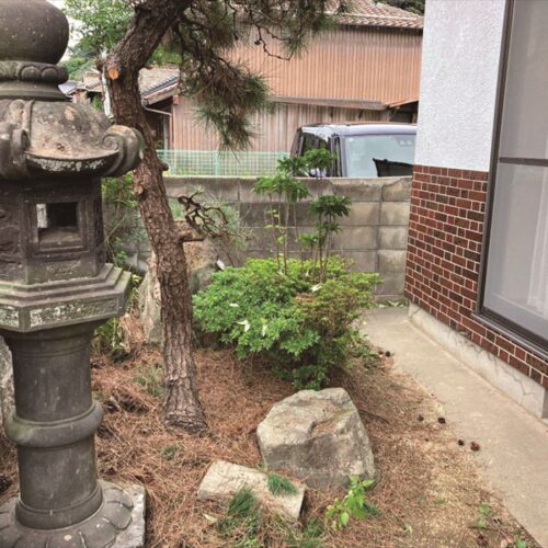 山口県萩市の物件の庭。