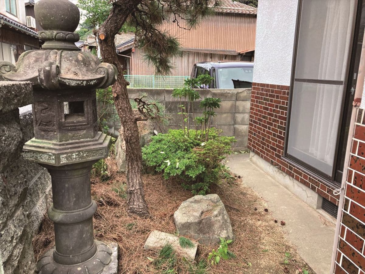 山口県萩市の物件の庭。