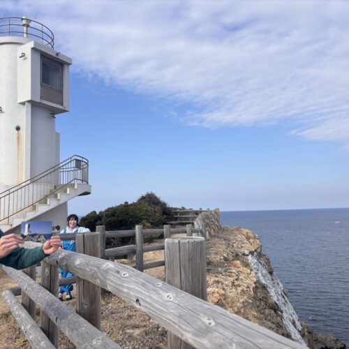 徳島県阿南市にある「蒲生田岬灯台」。