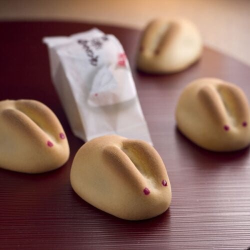 鳥取県のご当地お菓子「因幡の白うさぎ」。