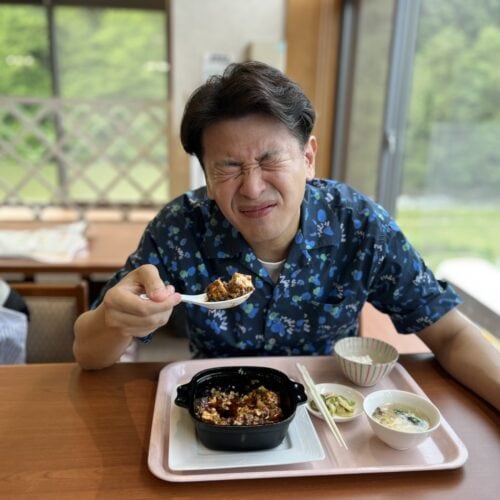 「裾花郷天然温泉宿うるおい館」の麻婆豆腐定食