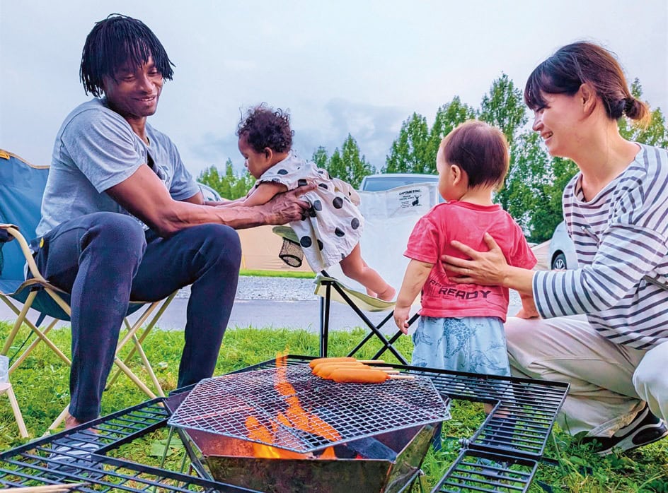 三条市には人気のキャンプフィールドもある。過去には、キャンプ場で先輩移住者との交流も行った。／新潟県三条市