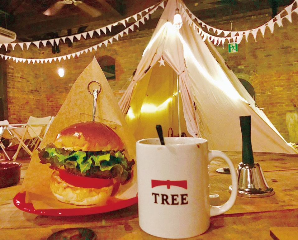 一ノ木戸商店街「TREE」の地産地消ハンバーガーは昼食にオススメ。／新潟県三条市
