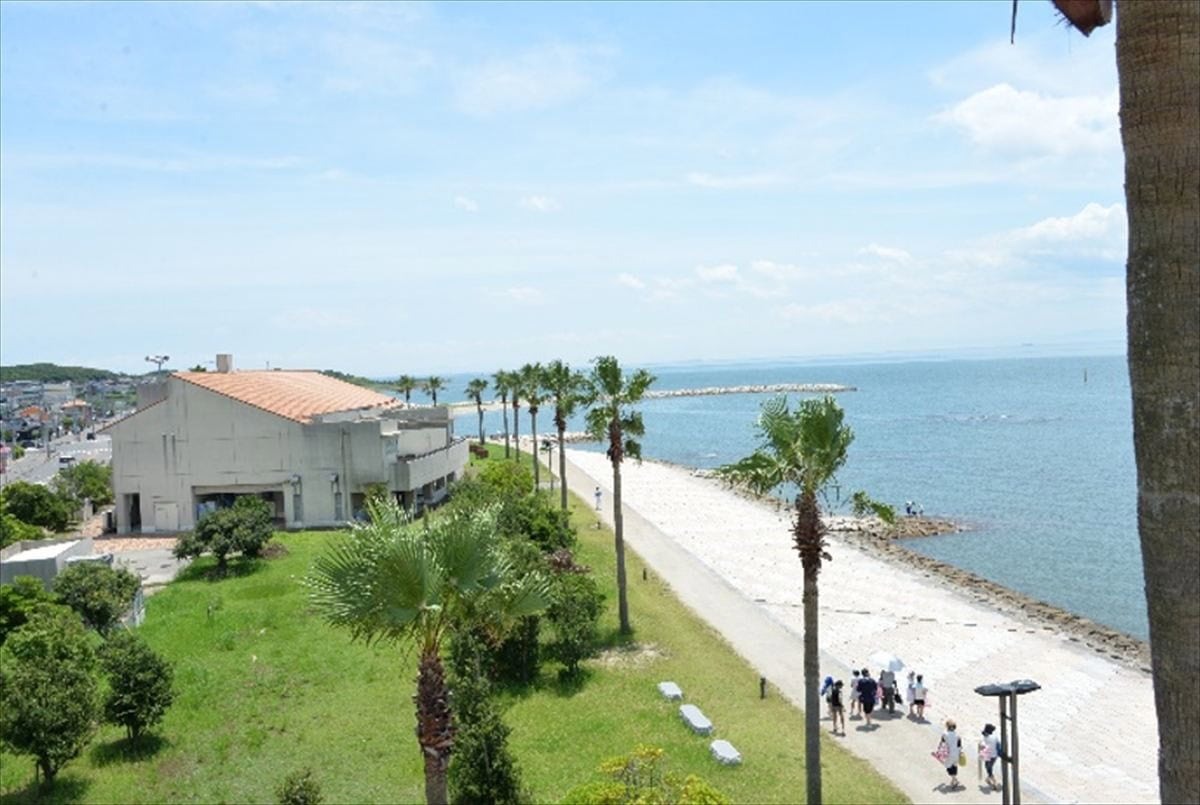 山口県山陽小野田市の「きららビーチ焼野」。