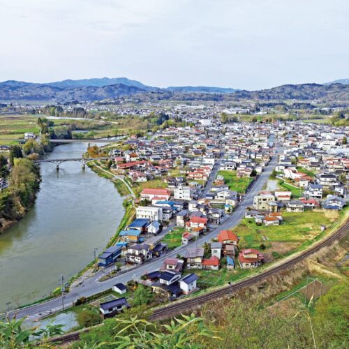 山形県大江町の風景