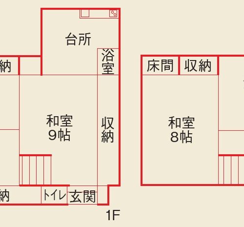 山形県大江町の物件の間取り図