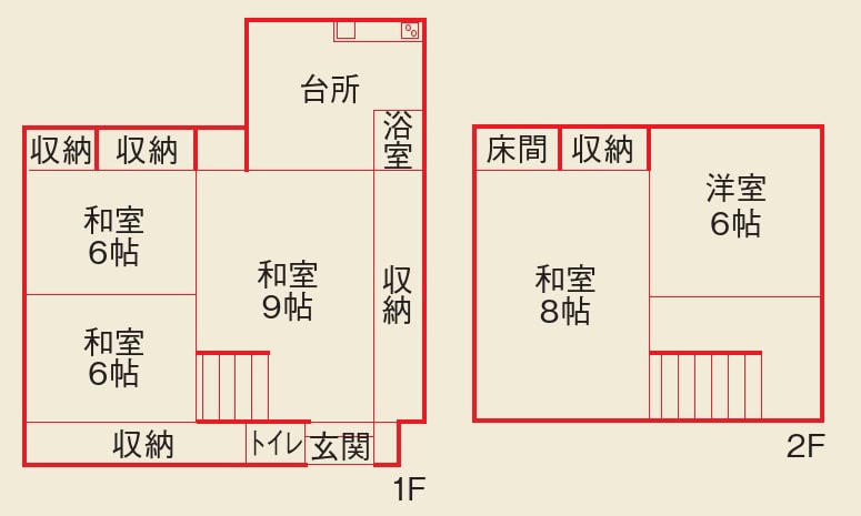 山形県大江町の物件の間取り図
