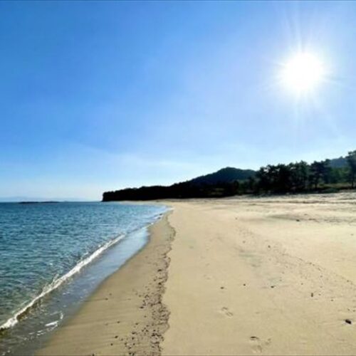 大分県杵築市の奈多海岸。