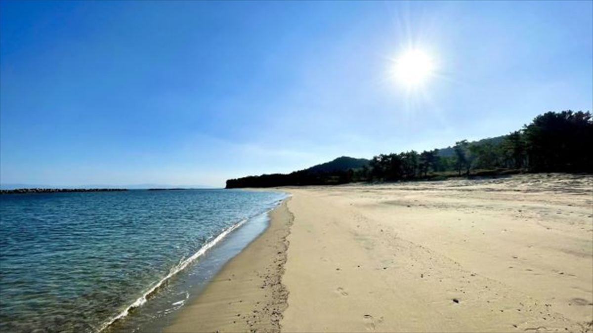 大分県杵築市の奈多海岸。