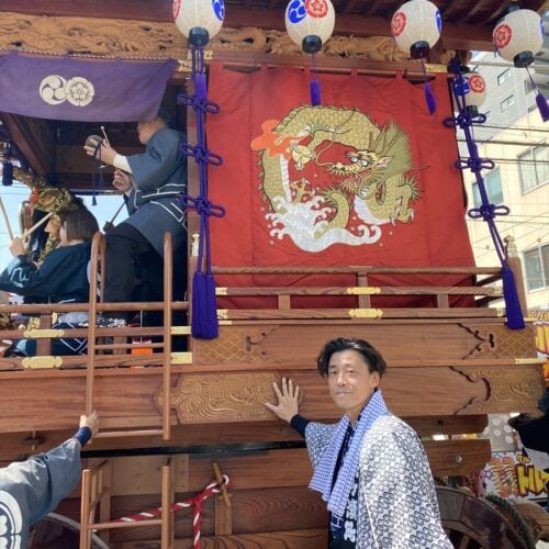 青梅大祭に参加した移住者さん