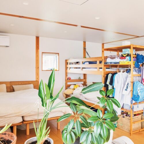 2階は、緩やかにスペースを区切っている／無印良品の家・MUJI HOUSE