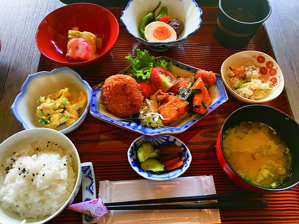 体験中にいただける食事イメージ（大分県豊後高田市）