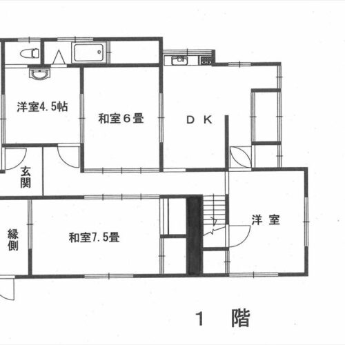 岡山県備前市の物件の間取り図。6SDK。