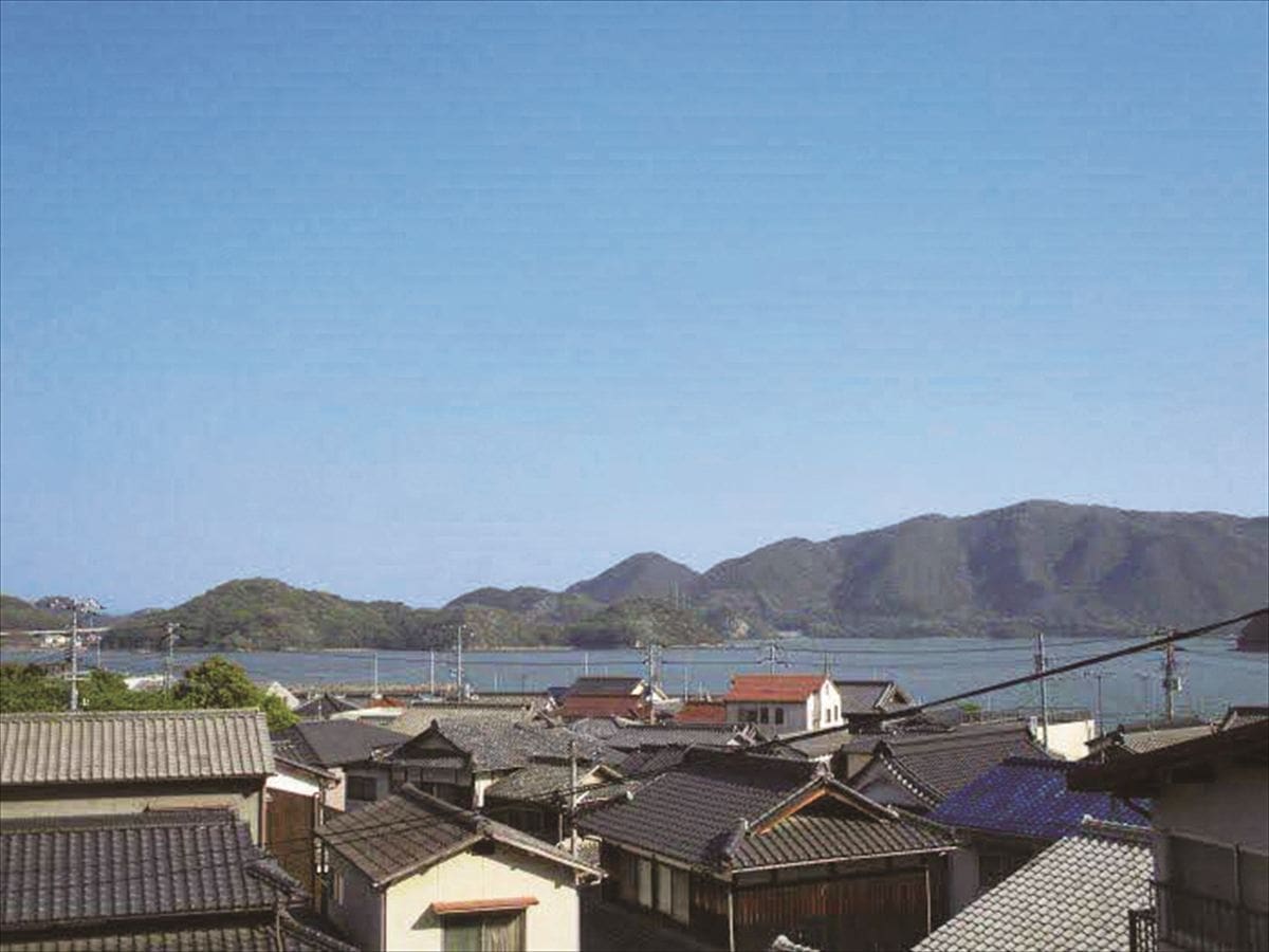 岡山県備前市の物件の敷地内から見える風景。
