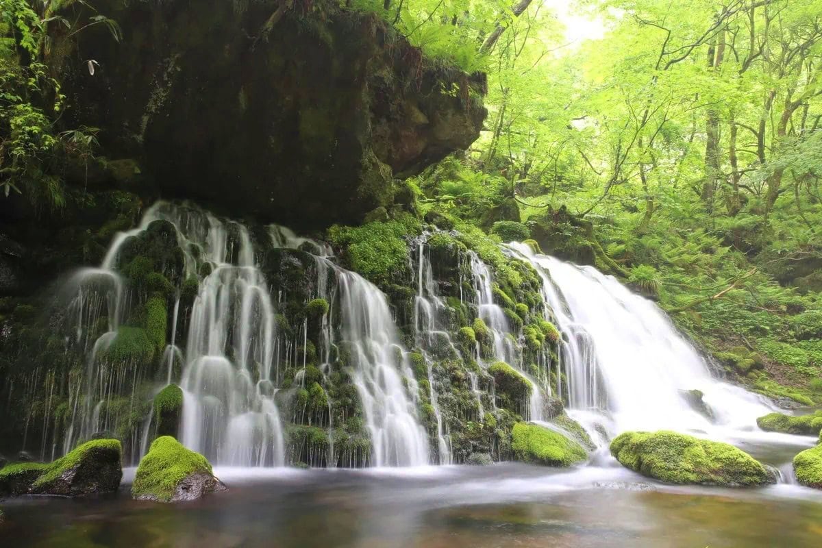 秋田県にかほ市の元滝伏流水