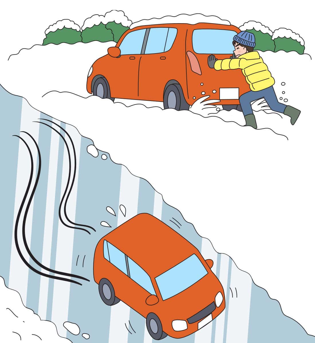 北海道では雪道運転に注意