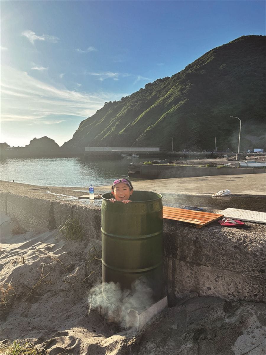 鹿児島県薩摩川内市下甑島へ移住してドラム缶風呂を楽しむ