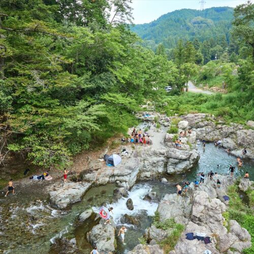 東京都あきる野市の秋川渓谷