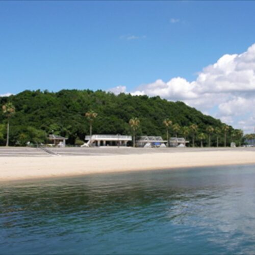 山口県柳井市の海浜公園「サザンセト伊保庄マリンパーク」。