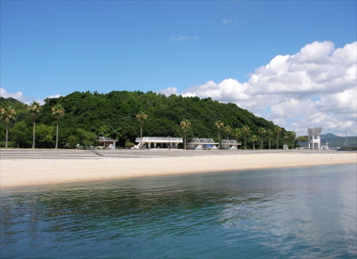 山口県柳井市の海浜公園「サザンセト伊保庄マリンパーク」。