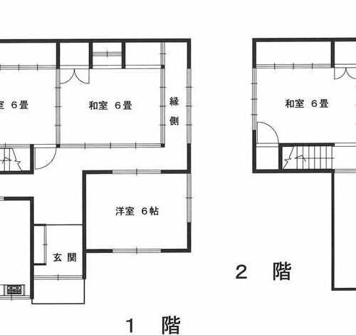 岡山県備前市の物件の間取り。