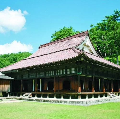 岡山県備前市の特別史跡「旧閑谷（しずたに）学校」。