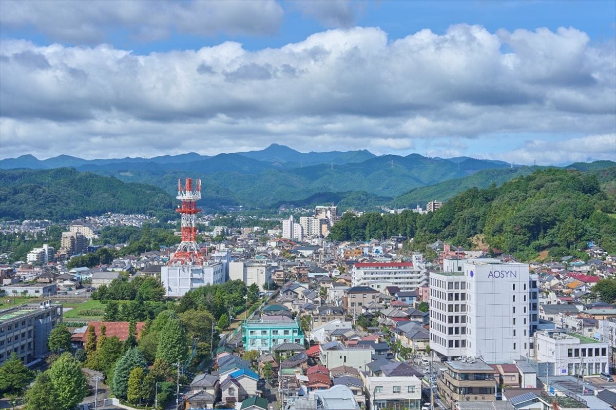 東京都青梅市の風景。便利さと自然が調和している