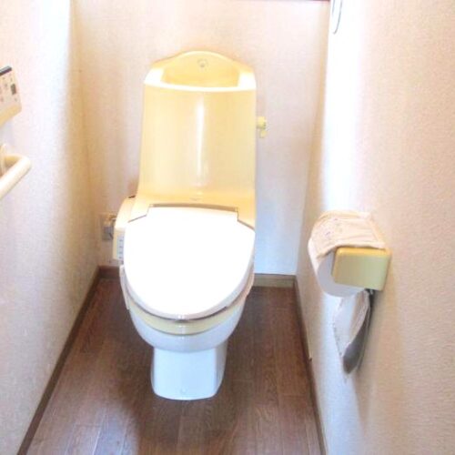 岡山県備前市の物件のトイレ。水洗なのがうれしいポイント。