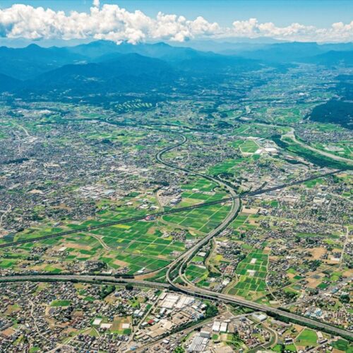 群馬県藤岡市のまちなみ