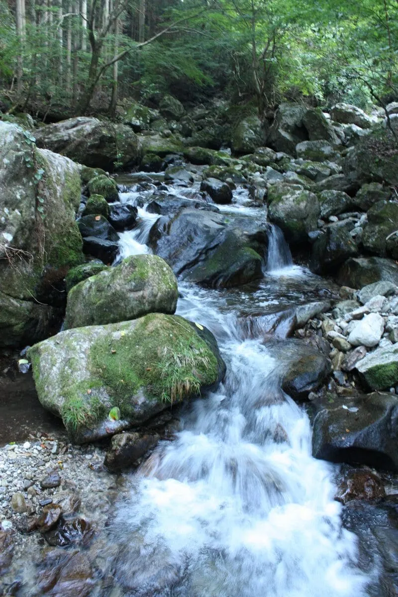 三重県伊賀市の馬野渓谷。