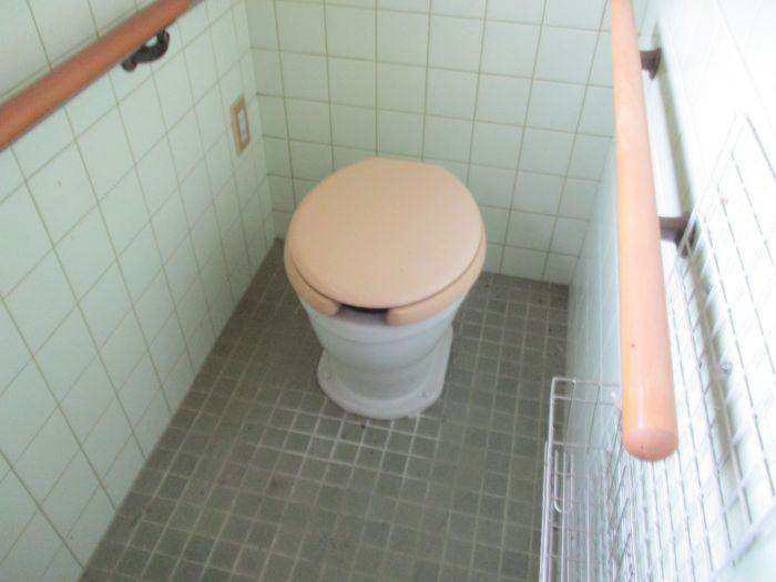 岡山県備前市の古民家物件のトイレ。