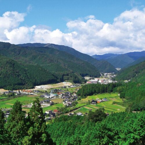 岡山県西粟倉村の風景