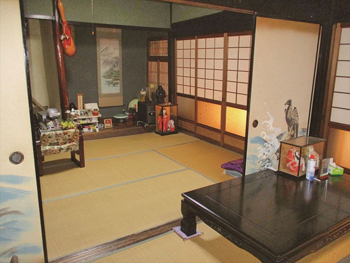 兵庫県佐用町の物件の和室。