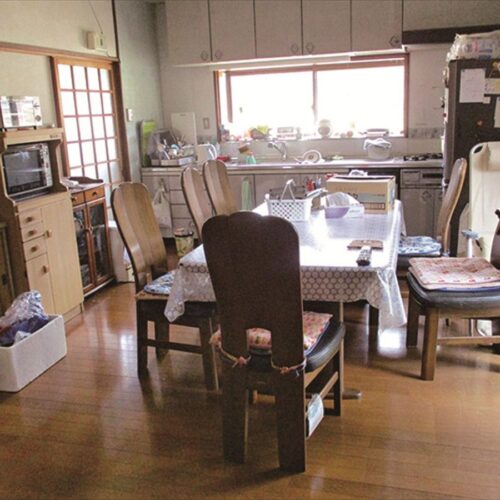 兵庫県佐用町の古民家物件のキッチン。