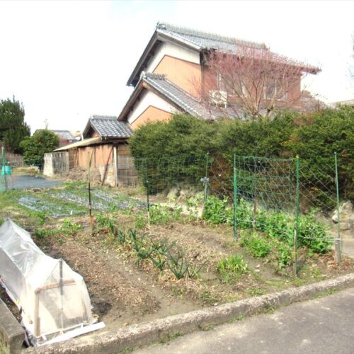 三重県伊賀市の物件の菜園。