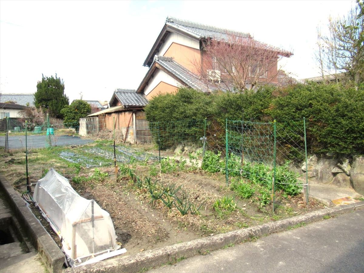 三重県伊賀市の物件の菜園。