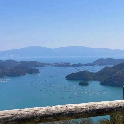 岡山県備前市の瀬戸内海の風景。