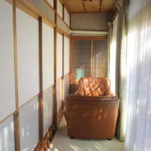 岡山県備前市の古民家物件の縁側。