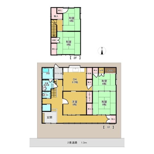 福井県坂井市の物件の間取り図