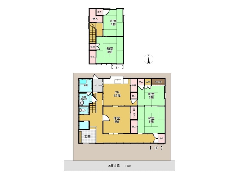 福井県坂井市の物件の間取り図