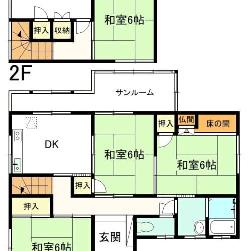 福井県坂井市の物件の間取り図