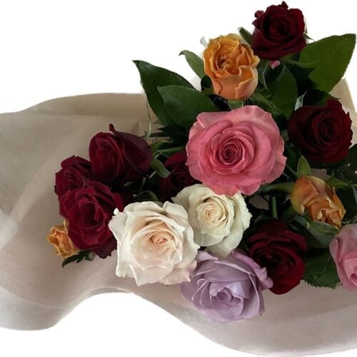 富山県小矢部市/バラの花束