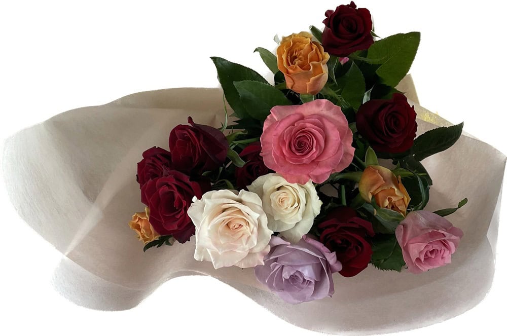 富山県小矢部市/バラの花束