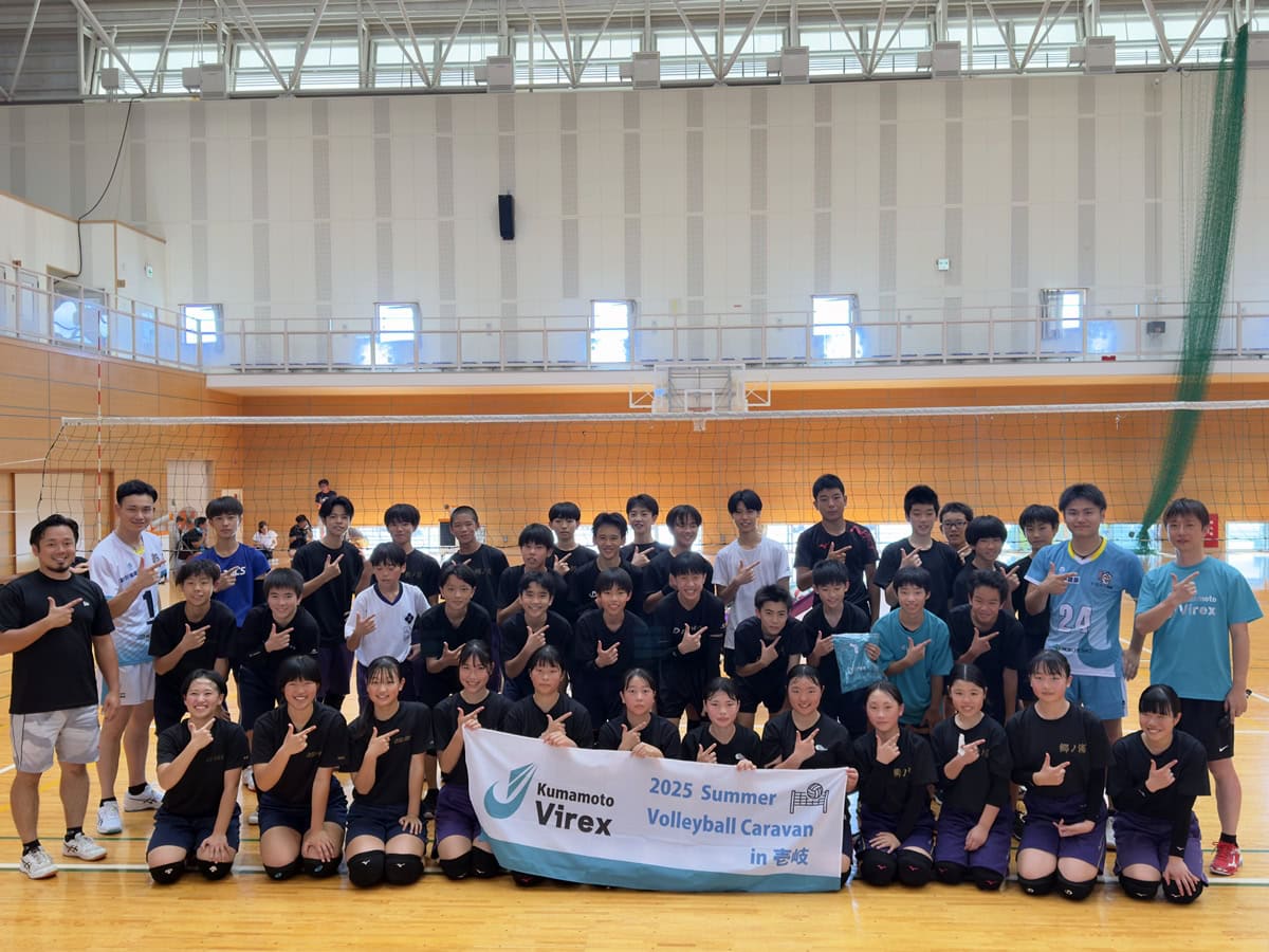 長嶋キャプテンの出身地、壱岐でもキャラバンを開催。小中高生合わせて合計200名以上が参加