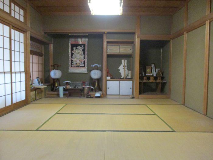 岡山県備前市の古民家物件の和室。