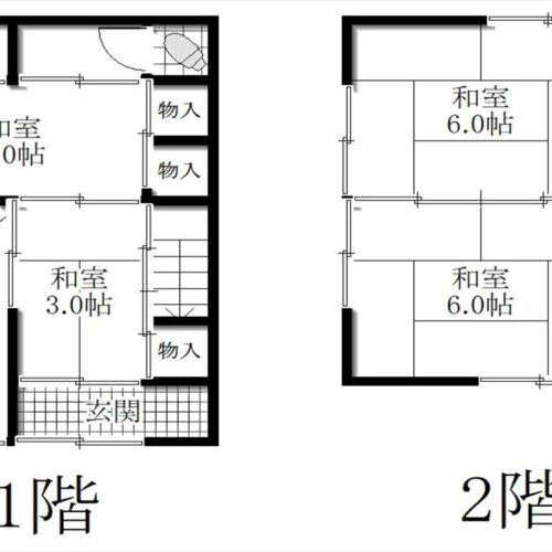 兵庫県洲本市の物件の間取り図