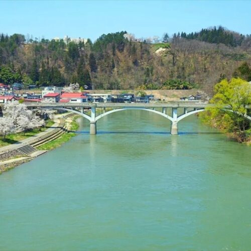 山形県大江町の旧最上橋
