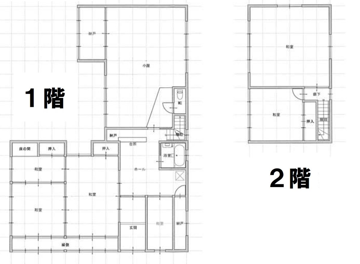 山形県大江町の物件の間取り図